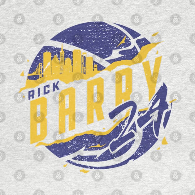 Rick Barry Golden State Skyball by TodosRigatSot